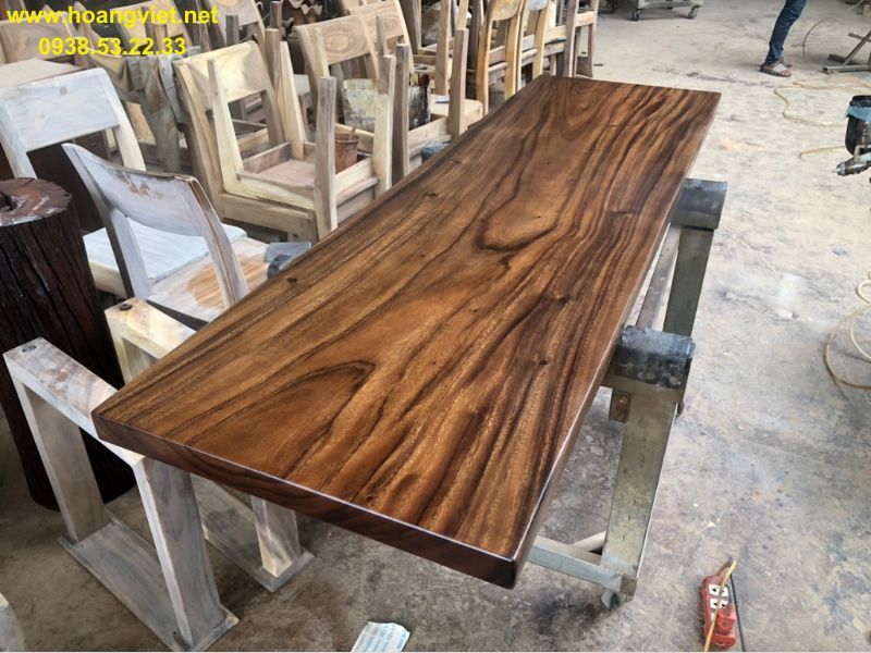 Bàn dài cafe gỗ me tây Bàn dài cafe gỗ me tây