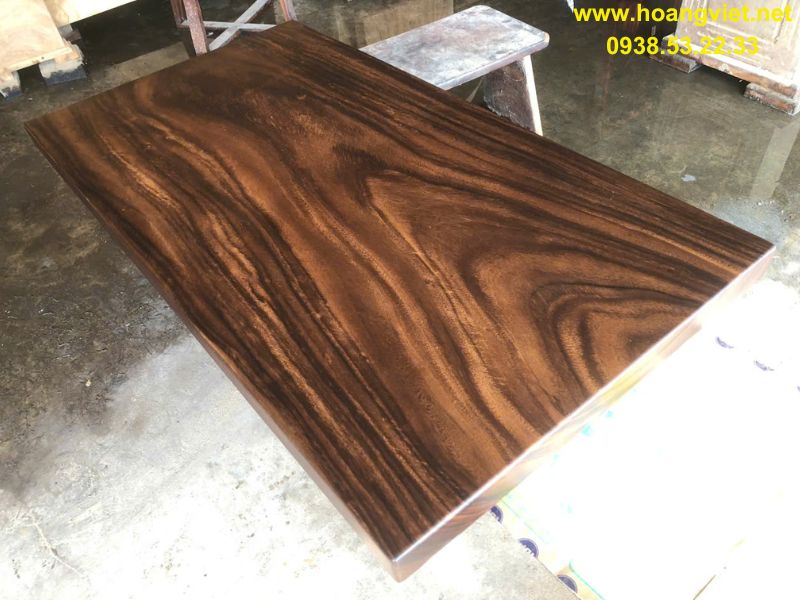 Mặt bàn gỗ me tây dài 1m2 rộng 65cm dày 5cm Mặt bàn gỗ me tây dài 1m2 rộng 65cm dày 5cm
