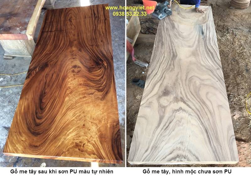 Mặt bàn gỗ me tây nguyên tấm vân đẹp nhất tại HCM Mặt bàn gỗ me tây nguyên tấm vân đẹp nhất tại HCM