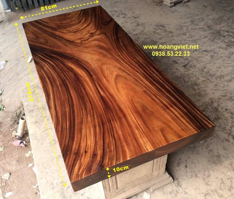 Kích thước mặt bàn me tây 80x10x212cm Kích thước mặt bàn me tây 80x10x212cm