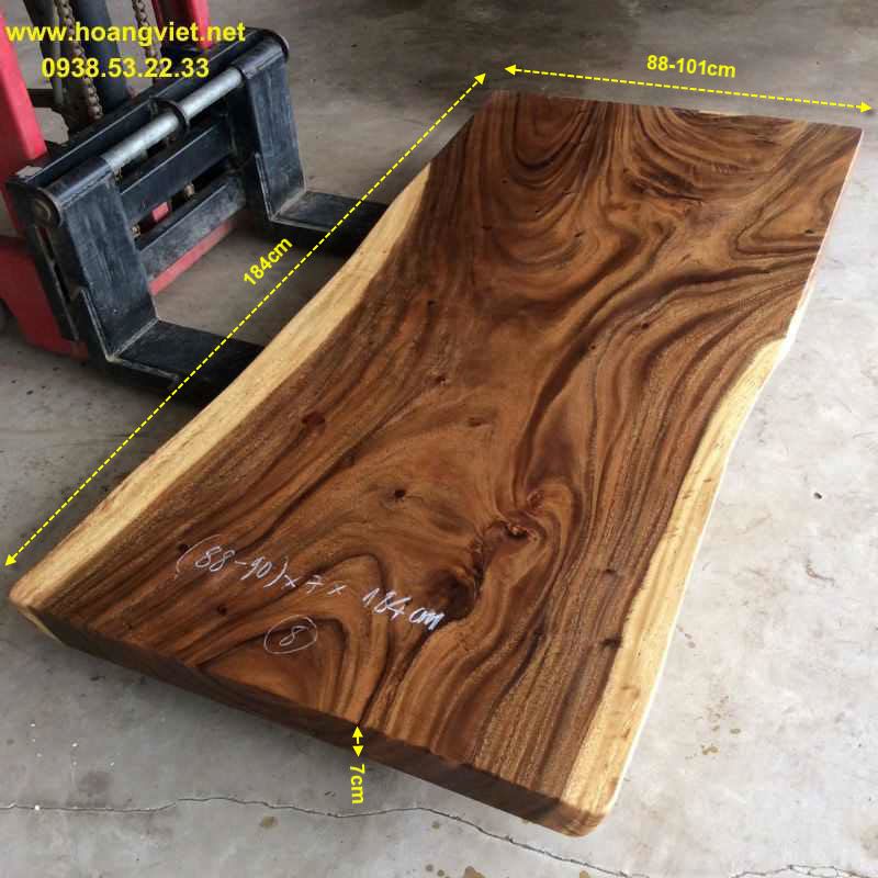 Mặt bàn gỗ me tây nguyên tấm Mặt bàn gỗ me tây nguyên tấm