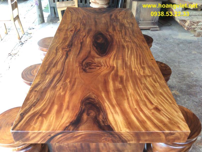 Mặt bàn gỗ me tây nguyên tấm Mặt bàn gỗ me tây nguyên tấm