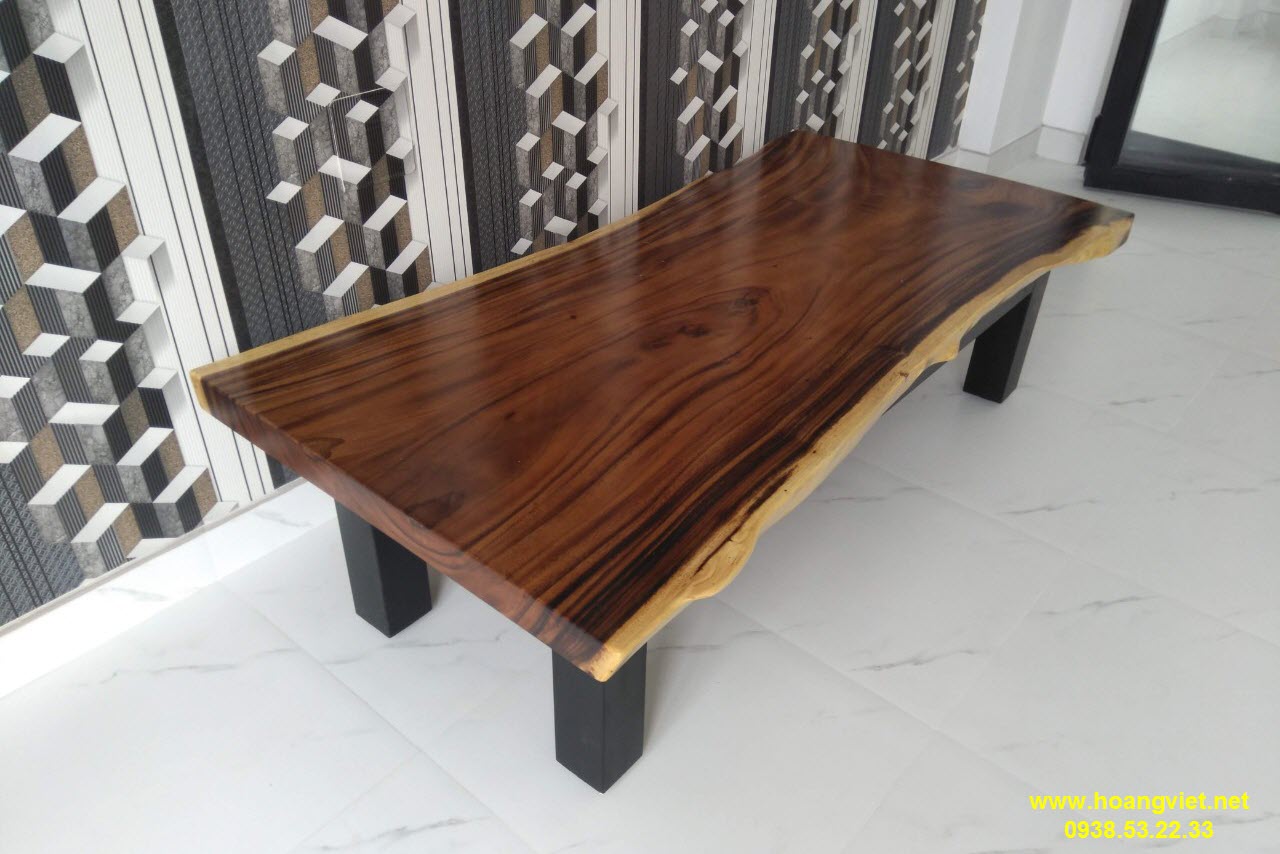 Mặt bàn nguyên bìa gỗ me tây vân siêu đẹp Mặt bàn nguyên bìa gỗ me tây vân siêu đẹp