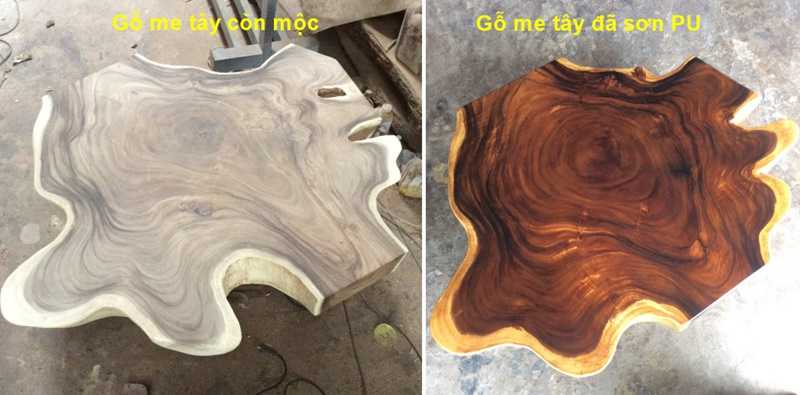 Mặt bàn tròn gỗ nguyên tấm cạnh tự nhiên Mặt bàn tròn gỗ nguyên tấm cạnh tự nhiên