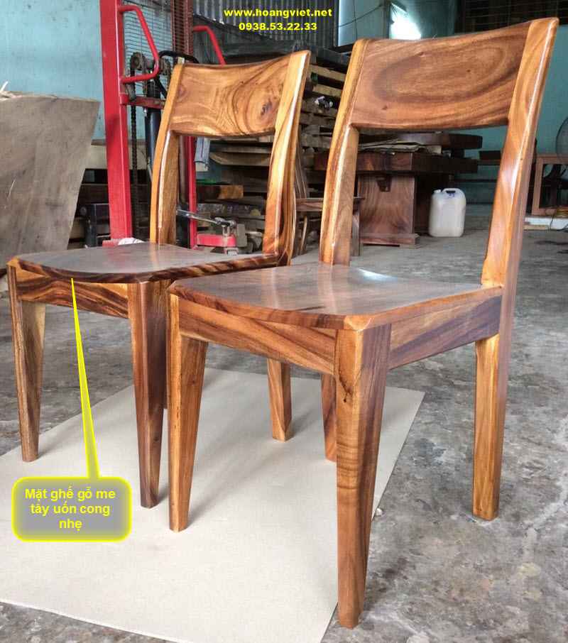 Mặt ghế gỗ me tây uốn cong Mặt ghế gỗ me tây uốn cong