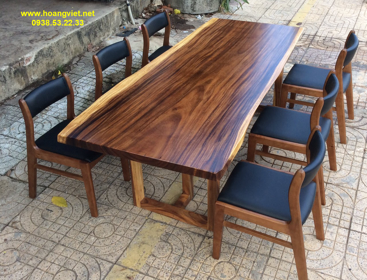 Mẫu bàn ăn đẹp bằng gỗ tự nhiên 6 ghế Mẫu bàn ăn đẹp bằng gỗ tự nhiên 6 ghế