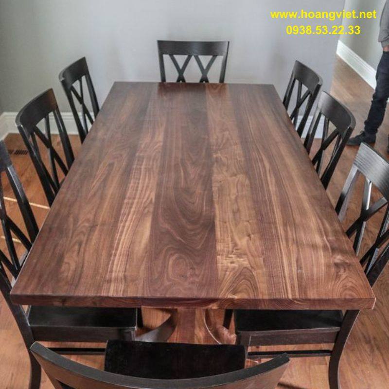 Mẫu bàn ăn gỗ óc chó wanut Mẫu bàn ăn gỗ óc chó wanut