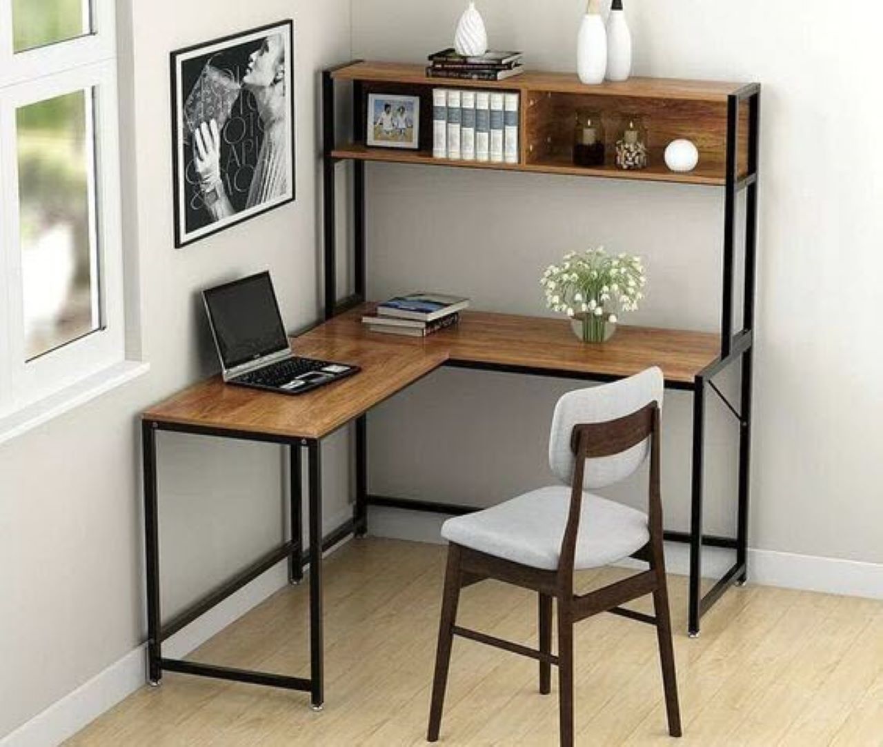 Mẫu bàn làm việc chữ L Mẫu bàn làm việc chữ L