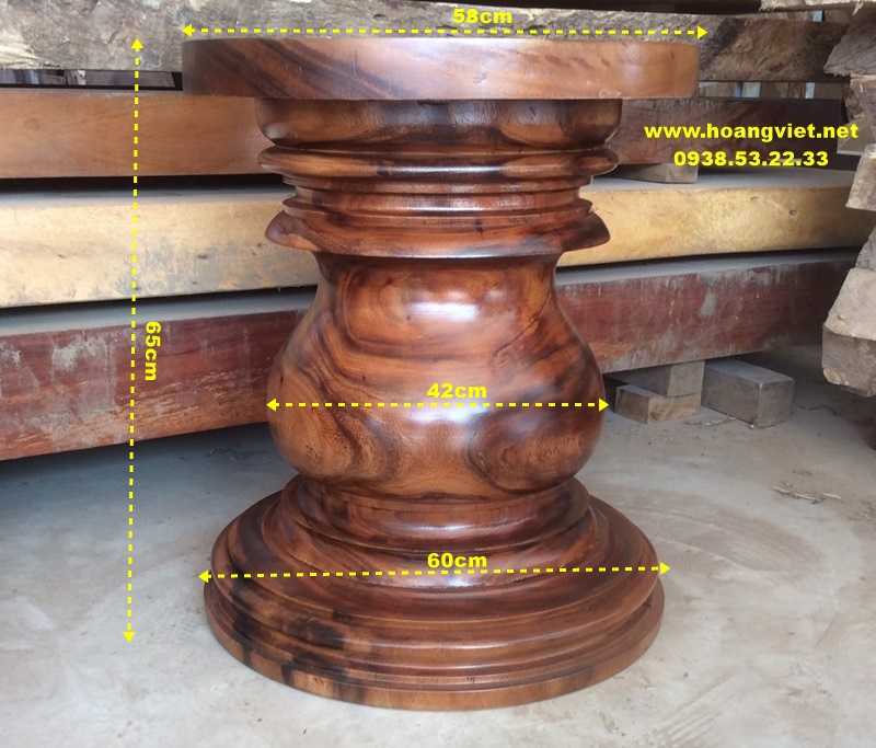 Kích thước chân bàn gỗ tiện tròn Kích thước chân bàn gỗ tiện tròn