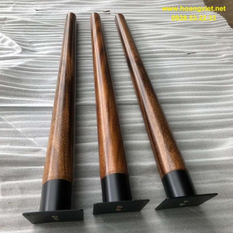 Chân gỗ me tây tiện tròn Chân gỗ me tây tiện tròn