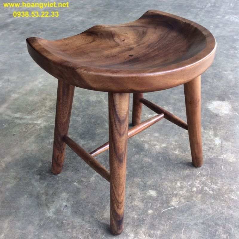 Mẫu ghế đôn gỗ me tây tuyệt đẹp Mẫu ghế đôn gỗ me tây tuyệt đẹp