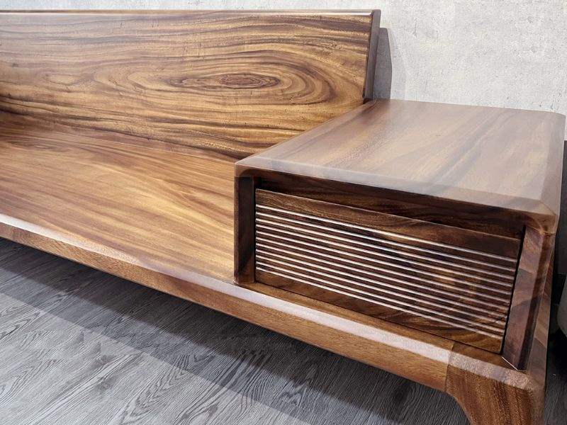 Ngăn kéo ghế băng dài phòng khách bằng gỗ me tây Ngăn kéo ghế băng dài phòng khách bằng gỗ me tây