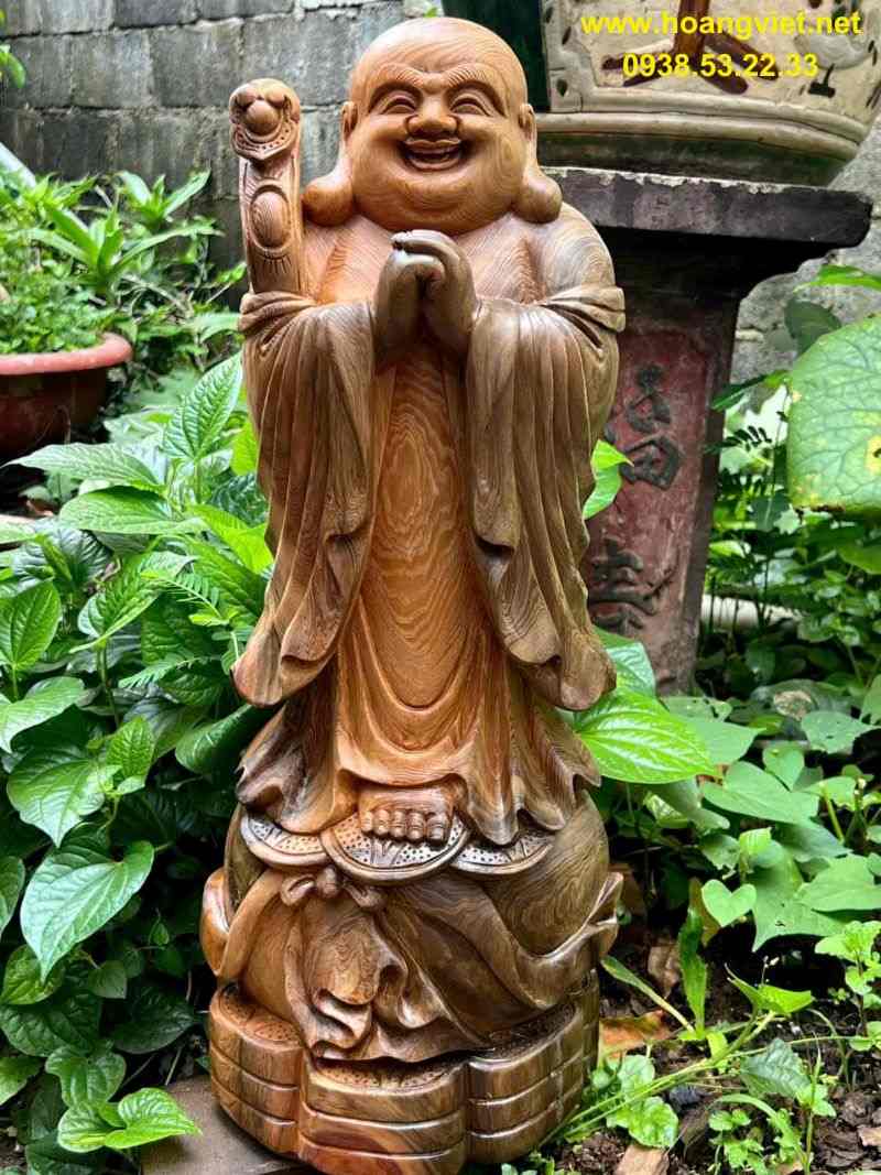 Phật di lặc chúc phúc gỗ thủy tùng Phật di lặc chúc phúc gỗ thủy tùng