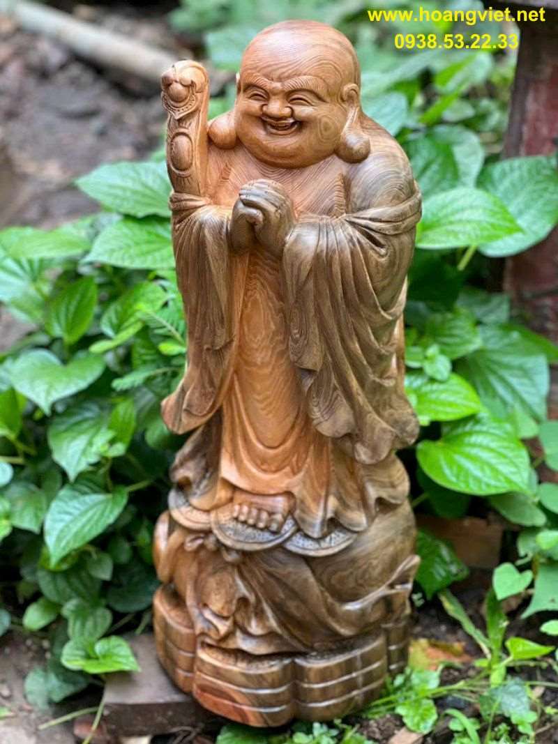 Phật di lặc chúc phúc gỗ thủy tùng Phật di lặc chúc phúc gỗ thủy tùng