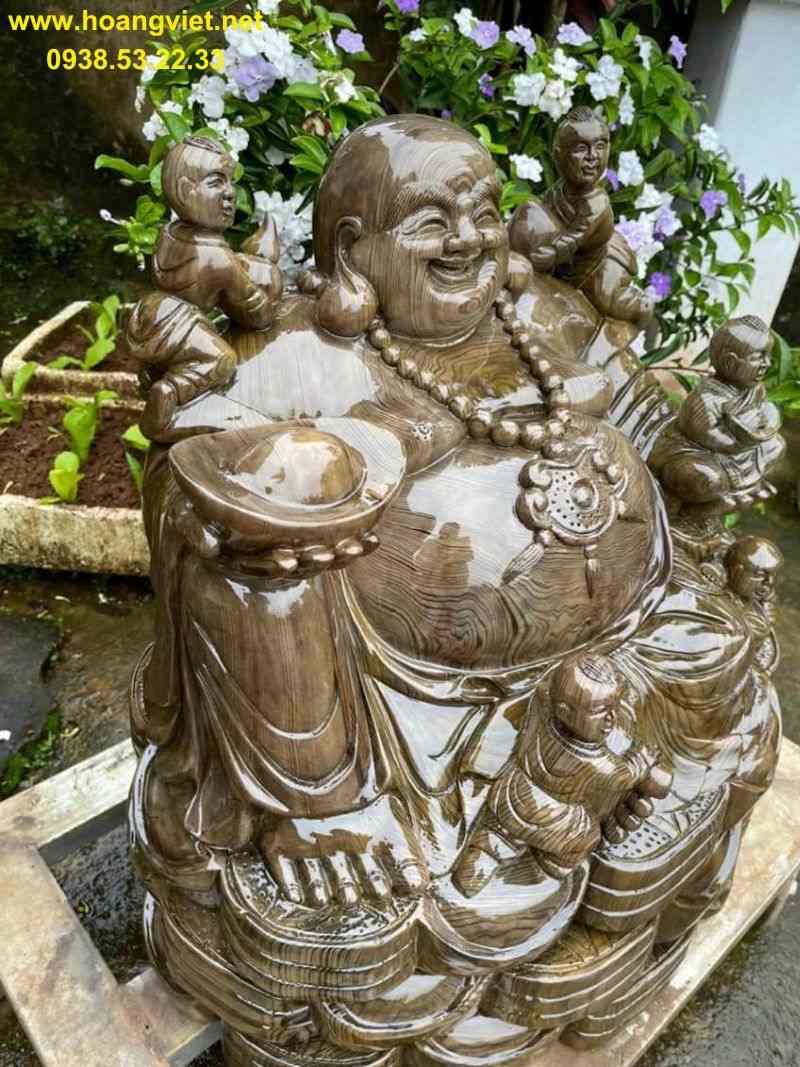 Phật di lặc ngũ phúc gỗ thủy tùng Phật di lặc ngũ phúc gỗ thủy tùng