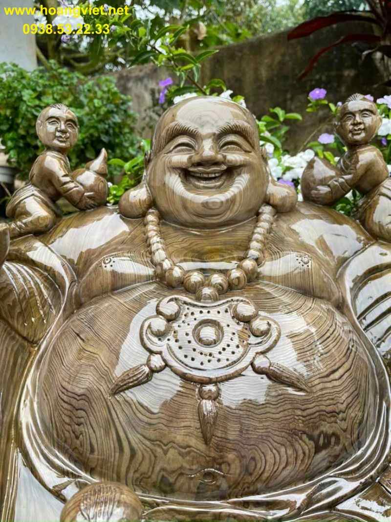 Phật di lặc ngũ phúc gỗ thủy tùng Phật di lặc ngũ phúc gỗ thủy tùng