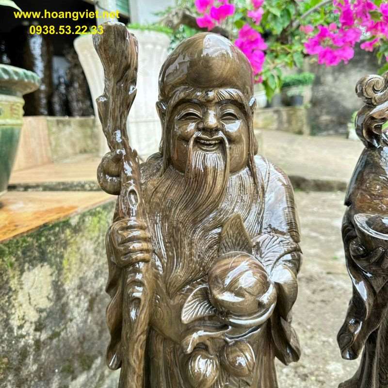 Phúc lộc thọ gỗ thủy tùng Phúc lộc thọ gỗ thủy tùng