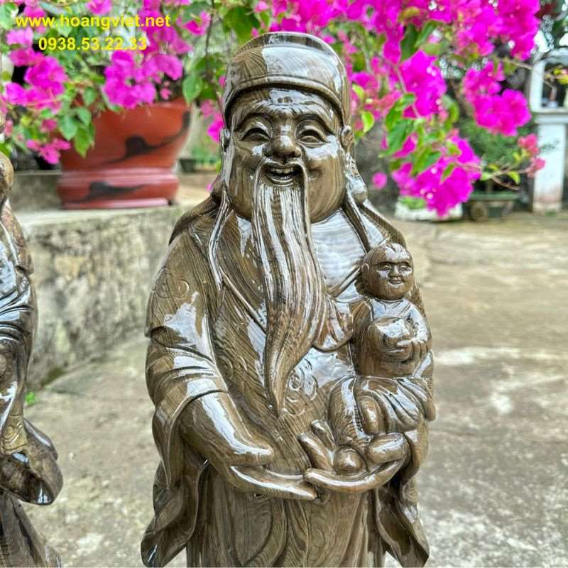 Phúc lộc thọ gỗ thủy tùng Phúc lộc thọ gỗ thủy tùng