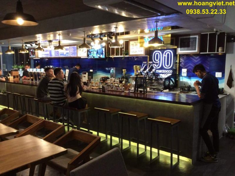 Quày bar cafe gỗ me tây cao cấp Quày bar cafe gỗ me tây cao cấp