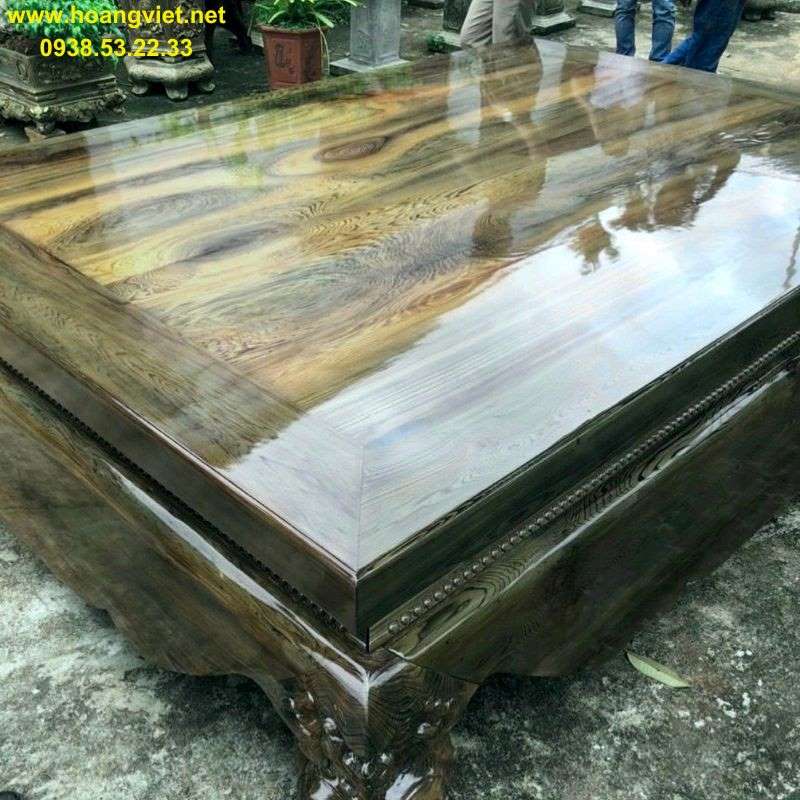 Sập gỗ thủy tùng chân quỳ trơn Sập gỗ thủy tùng chân quỳ trơn