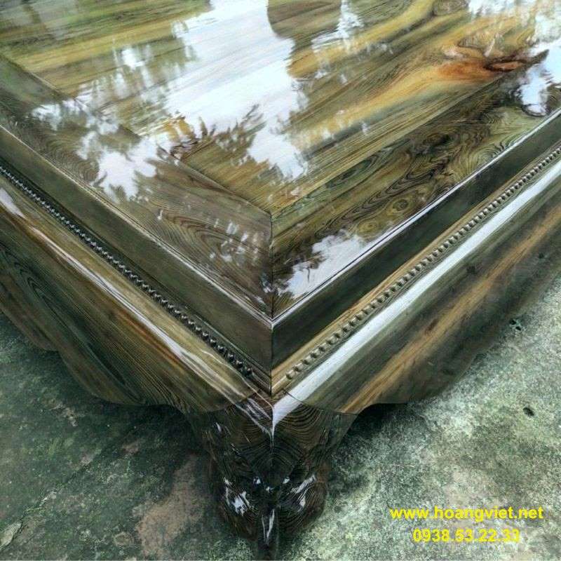 Sập gỗ thủy tùng chân quỳ trơn Sập gỗ thủy tùng chân quỳ trơn