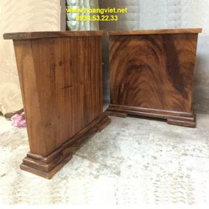 Chân bàn gỗ me tây Rộng 67cm Dày 7cm Cao 69cm