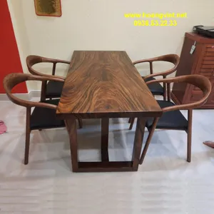 Bàn ăn 4 ghế gỗ tự nhiên 70x5x150cm