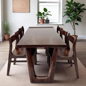Bàn ăn 6 ghế bella gỗ me tây 75x5x180cm cao 75cm