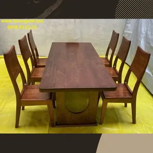 Bàn ăn 6 ghế gỗ sồi mỹ