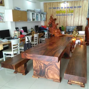 Bàn ghế gỗ 3 tấm 80x10x185cm