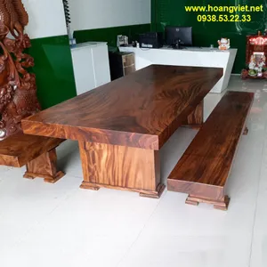 Bàn ghế k3 đẹp 109x11.5x250m