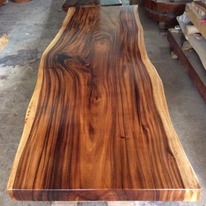 Mặt bàn gỗ me tây (80-100)cm x 7cm x 250cm