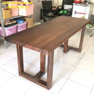 Bàn làm việc tại nhà gỗ me tây 70x5x180cm