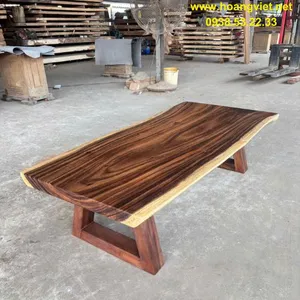 Bàn trà gỗ me tây ngồi bệt (60-70)x5x140cm cao 30cm