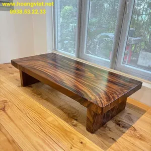Bàn trà ngồi bệt kiểu Nhật gỗ me tây 70x7x140cm