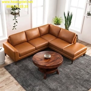 Bàn trà tròn gỗ 2 tầng 80cm dày 7cm và 50cm dày 5cm