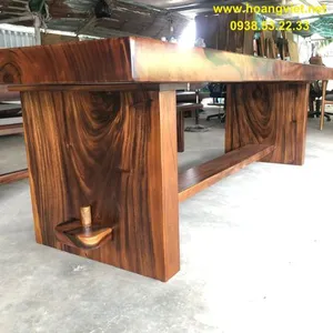 Chân bàn dài gỗ me tây nguyên khối rộng 60cm cao 65cm