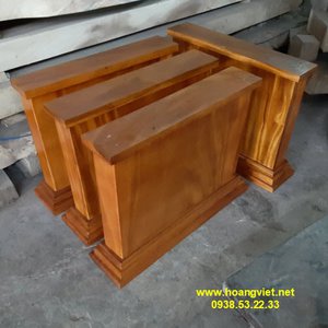 Chân bàn gỗ nguyên khối cao 66cm dày 10cm rộng 69cm