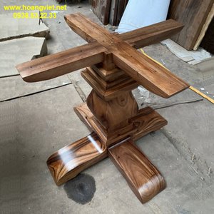 Chân bàn gỗ vuông cao 65cm vuông 12cm
