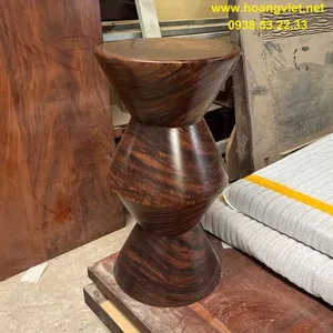 Đôn gỗ me tây nguyên khối cao 60cm đường kính 30cm