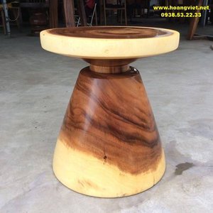 Đôn gỗ tròn nguyên khối đường kính 40cm cao 45cm