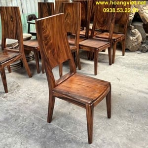 Ghế ăn gỗ me tây mặt 40x40cm cao 45/105cm