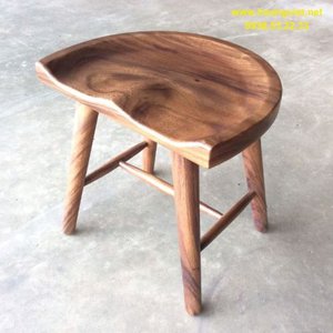 Mẫu ghế đôn gỗ đẹp cao 45cm rộng 45cm sâu 35cm