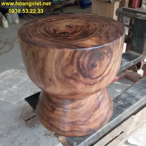 Ghế đôn gỗ tròn nguyên khối đk40cm cao 45cm