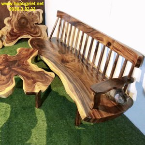 Ghế gỗ băng dài phòng khách rộng 60cm dày 5cm dài 180cm