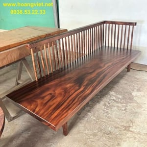 Ghế sofa nan gỗ me tây nguyên tấm 70x5x200cm cao 36/81cm