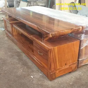 Kệ tivi gỗ me tây nguyên tấm 42x198x62cm