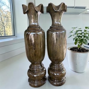 Lộc bình gỗ thủy tùng cao 1m58 đường kính 42cm