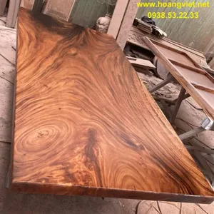 Mặt bàn dài gỗ me tây nguyên tấm 106x7x212cm