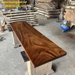 Mặt bàn gỗ me tây dài 2m rộng 60cm dày 5cm